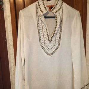 Tory Burch linen tunic size 4